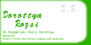 dorottya rozsi business card